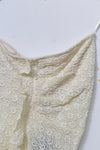 Un Morceau elastic lace asymmetric tube top um231sz19 meter white PUM38